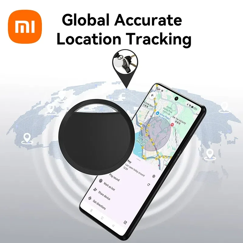 Xiaomi Bluetooth GPS Tracker for Android Phones Work With Google Find My App Key Finder Pet Smart Tag for Samsung PixelOne Plus