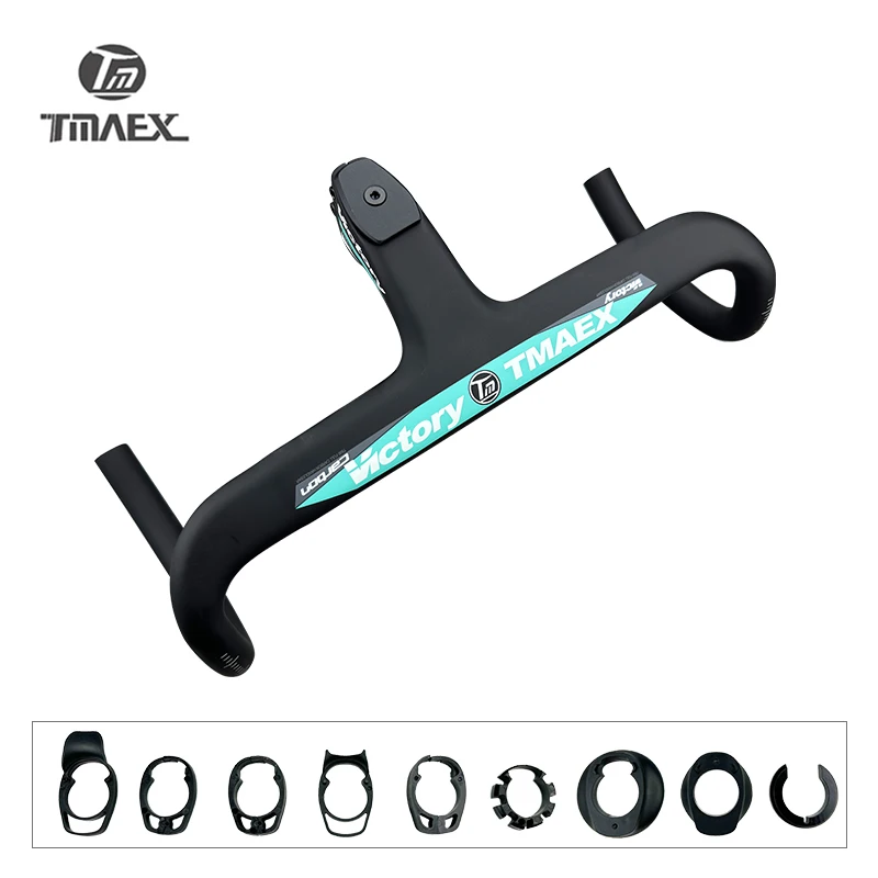 

TMAEX-Integrated Handlebar with Full Carbon Fiber Wiring, Road Bike Accessories, High Quality, New, September Models, 28.6mm