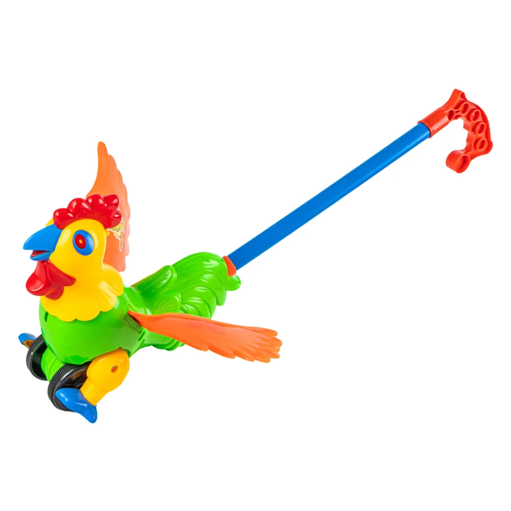 Toddler Stroller Cartoon Learning Toy Trolley Rooster Walker Early Educational Plaything Baby