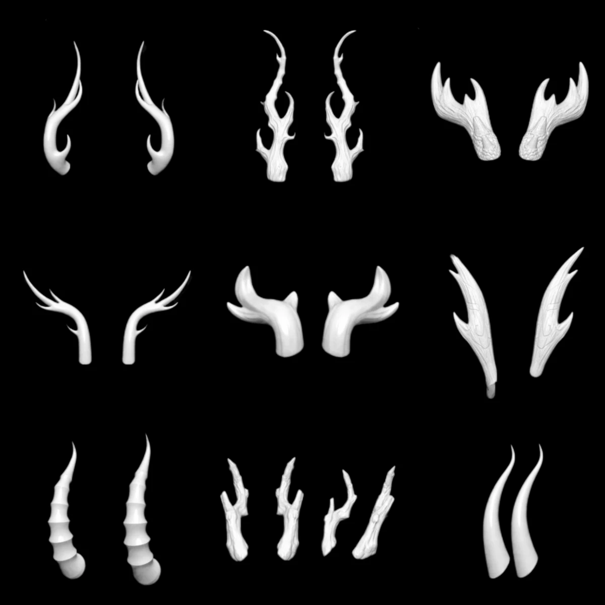 

Kemono Fursuit Kigurumi Accessories Horn Skull Cosplay DIY Kig Fursuit Accessories Animal Clothing Accessories