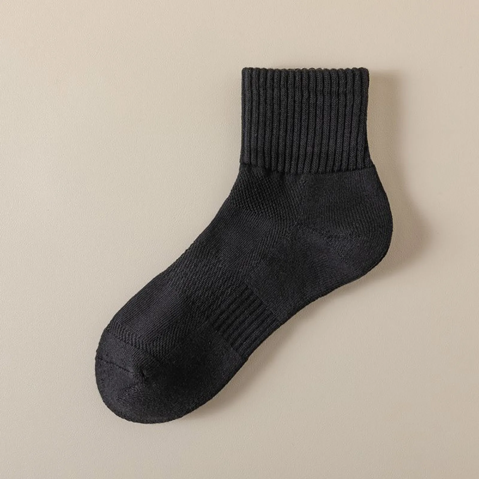 بسيطة متعددة الاستخدامات المألوف جورب الرجال الشتاء بسيط بلون منشفة أسفل العسل غير تنوعا عادية منتصف طول الجوارب