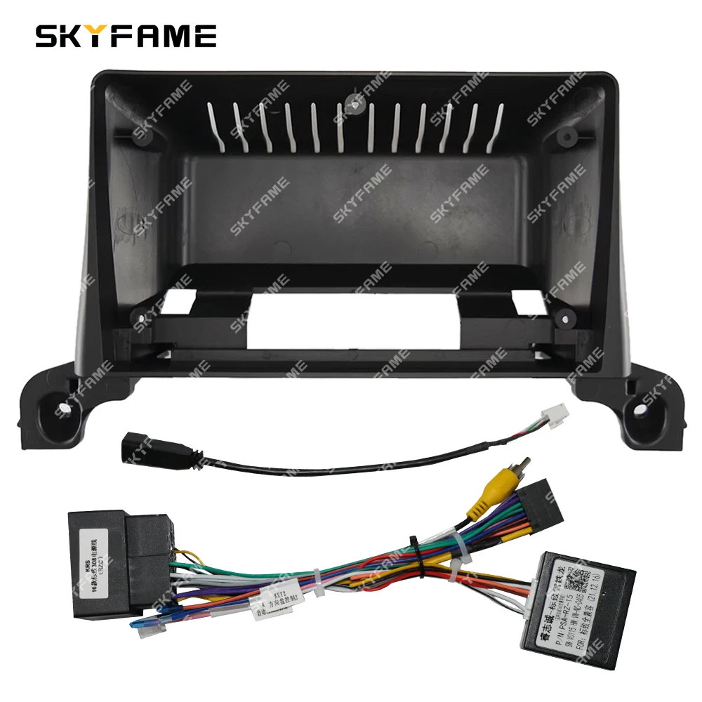 SKYFAME Car Frame Fascia Adapter Canbus Box Decoder Android Radio Dash Fitting Panel Kit For Peugeot 4008 5008