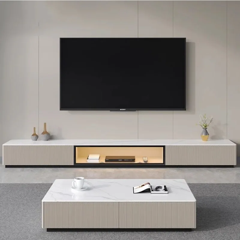 

White Sidecboard Tv Cabinet Salon Livingroom Television Storage Tv Stands Floating Center Szafka Na Buty Modern Furniture