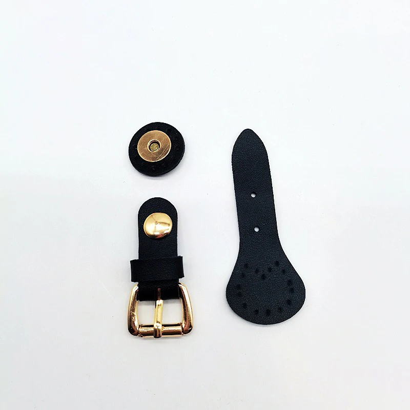 DIY Bag Accessories Adjustable Leather Buckle Connector Magnetic Pu Leather Snap Fastener Bag Making Accessories