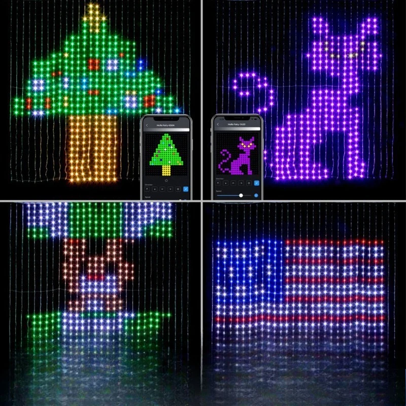 Adjust Symphony Leather Line Light Programmable Curtain Decorative Light String