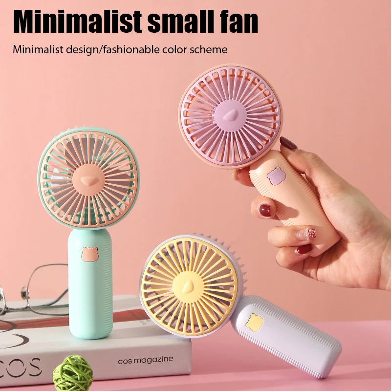 Mini Portable Fans Handheld USB Rechargeable Fan Hand Hold Cooler Summer Outdoor Travel Hand Fans Ventilation Fan Best Gift