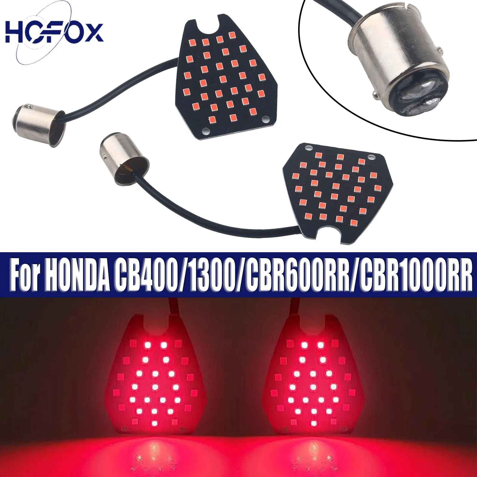 

30SMD LED White Amber Dual-color LED Turn Signal Light Bulbs For HONDA CB400/1300/CBR600RR/CBR1000RR 2004-2007