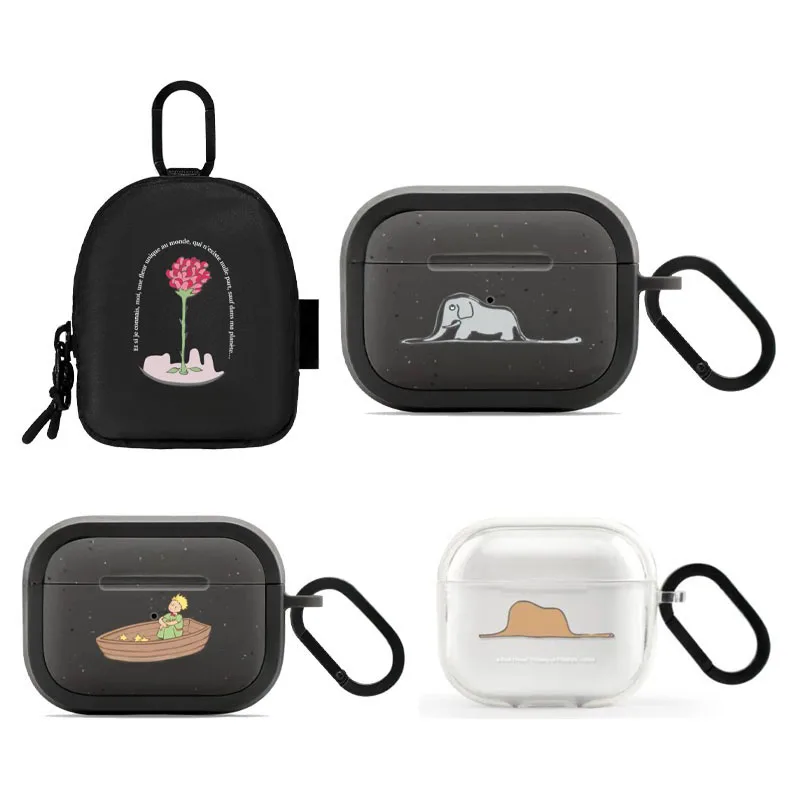 

Cartoon Elephant Mini Zipper Storage Bag Protective Case for AirPods Pro2 Pro 4 3 Earbuds Charging Box Cover with Hook