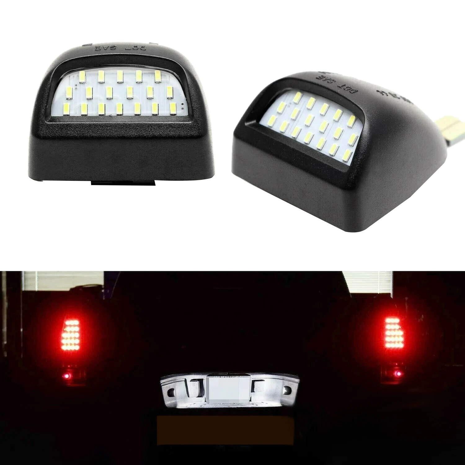 Car LED License Plate Light for Chevy Silverado Avalanche 1500 2500 3500