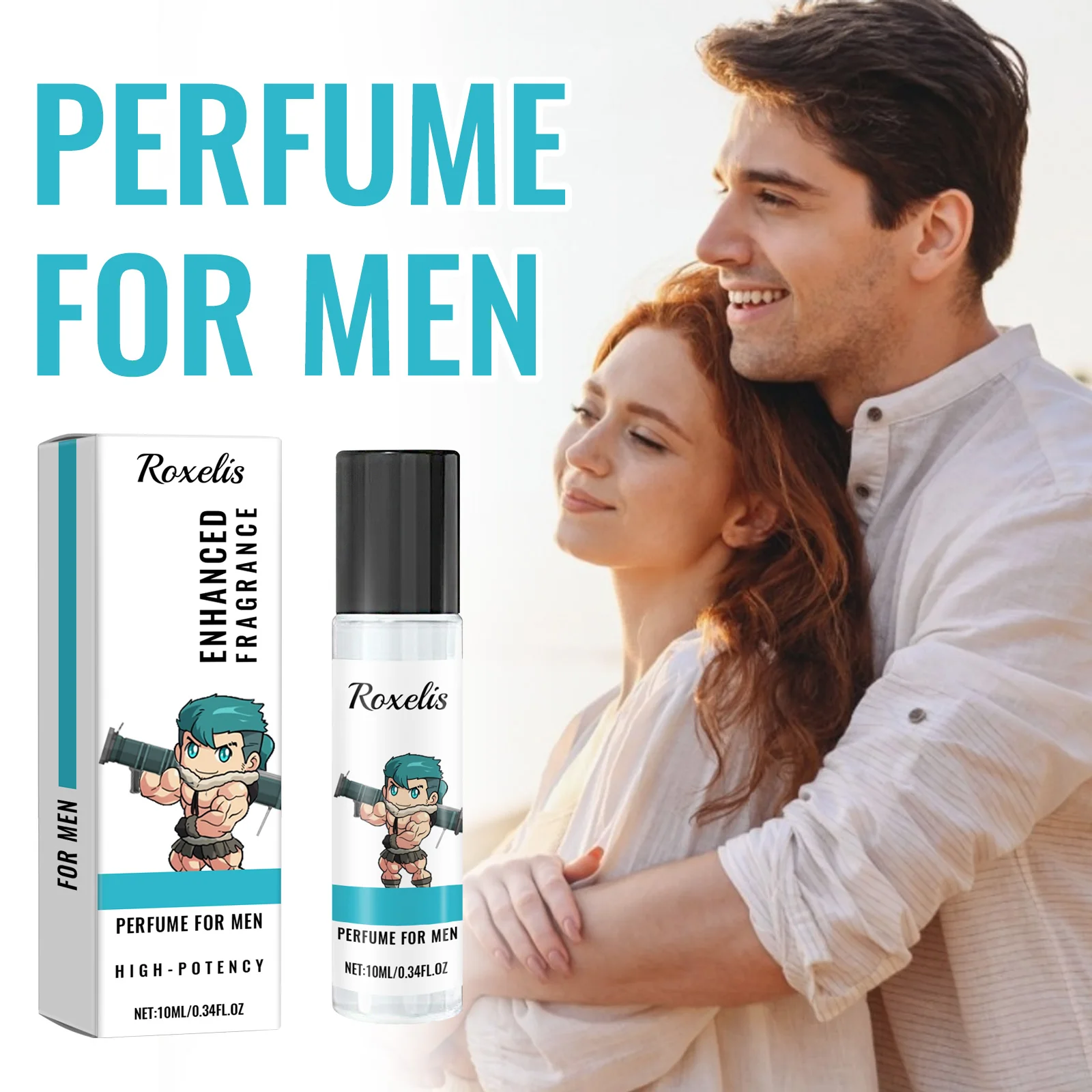 Perfumy męskie Łożysko kulkowe Nadgarstek Szyja Ucho Naturalne Łagodne Eleganckie Świeże Długotrwałe Przenośne Perfumy Feromonowe 10ml