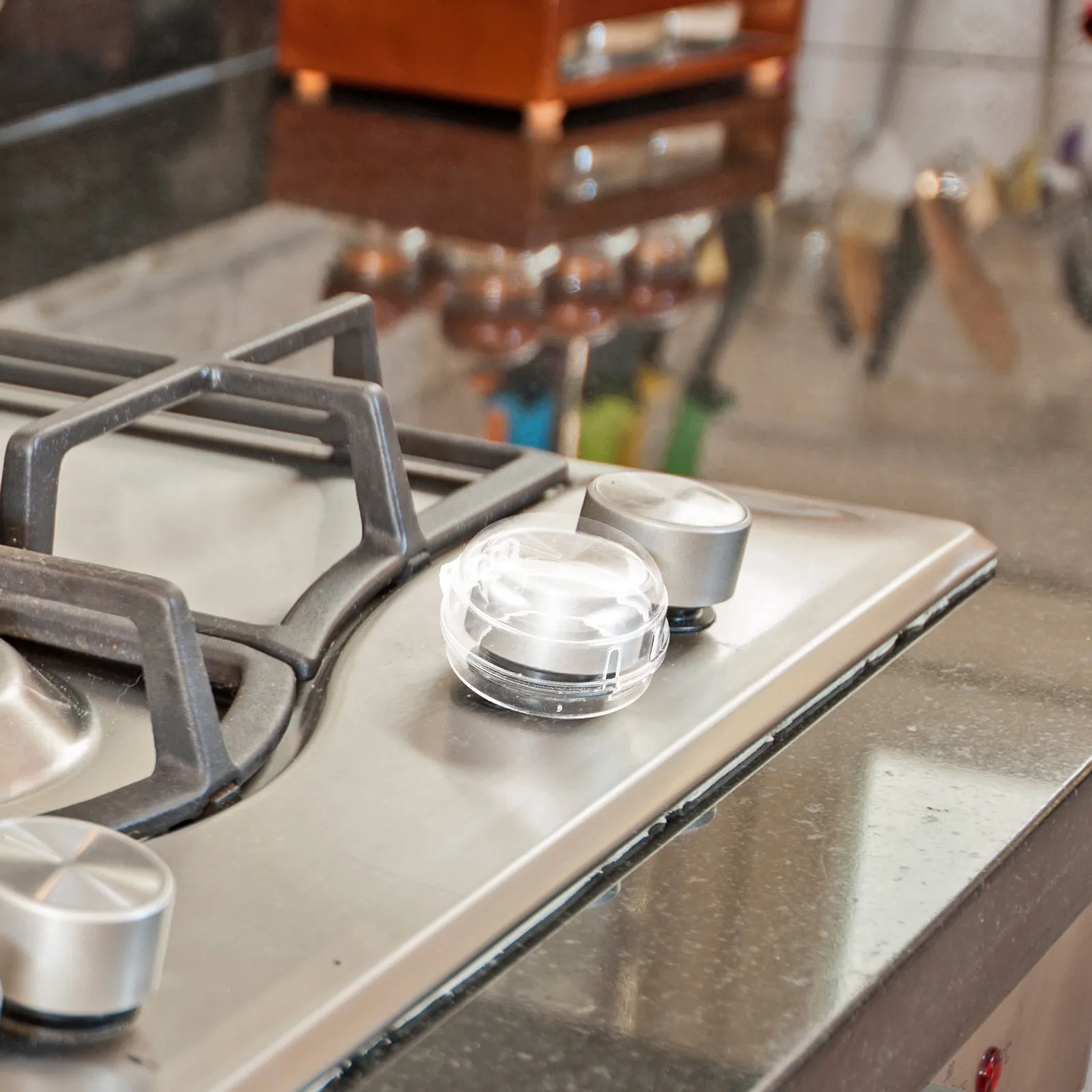 

Набор из 6 прозрачных термостойких защитных накладок на ручки газовой плиты, устойчивых к маслу и пыли