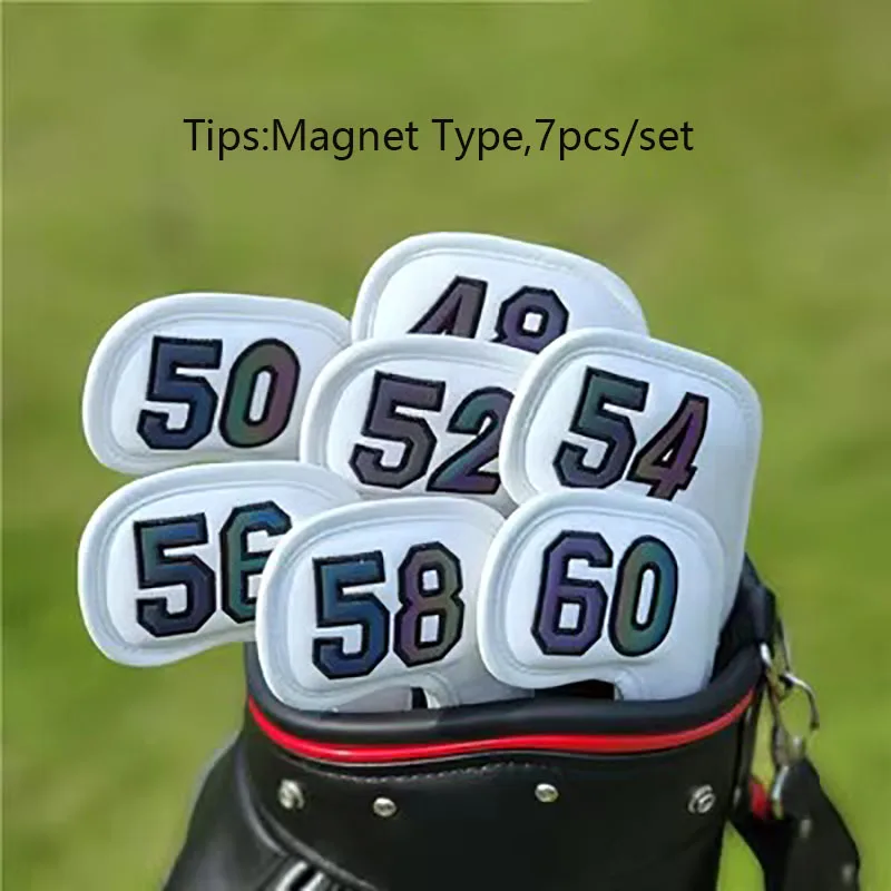 New Golf Wedge Cover Magnetic Buckle Golf  Headcover Waterproof PU Leather Golf Cover 48 50 52 54 56 58 60 Golf Club accessories