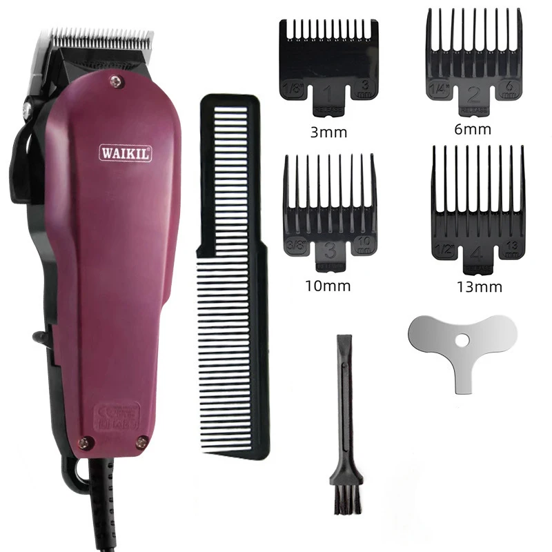 WAIKIL New Professional Men's Electric Hair clipper Plug in High Power Hair Trimmer Hair Gallery Special Barber Styling Tool