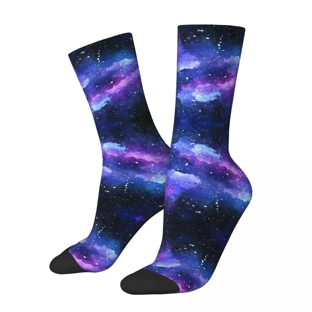 Galaxy Socks Harajuku Sweat Absorbing Stockings All Season Long Socks Accessories for Man's Woman's Gifts