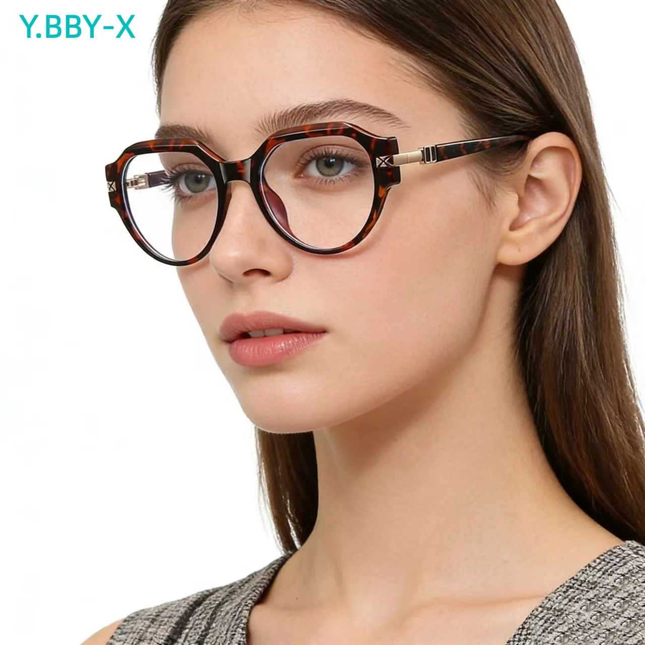 

Очки для чтения Y.BBY-X для женщин, овальные, с защитой от синего света, для коррекции близорукости и дальнозоркости, оптическая оправа