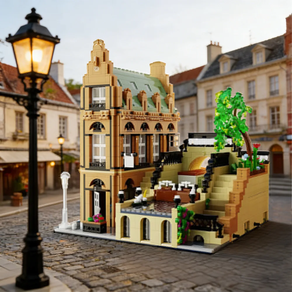 Gobricks MOC Canal Lock Architecture Building Blocks Model Street view of The Dock Bricks diy Assembled Toy Children Gift