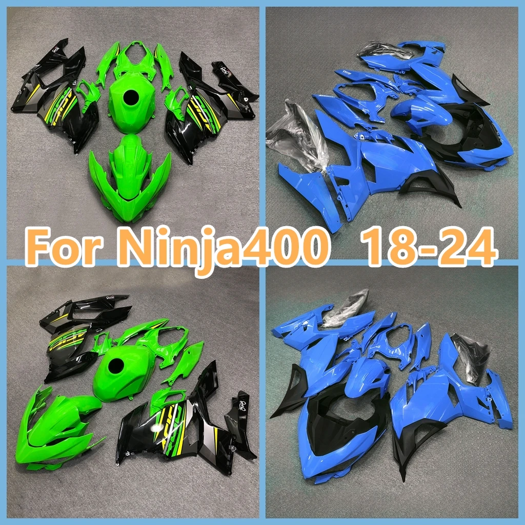 Custom Fairing Kit for KAWASAKI 2018 2019 2020 2021 2022 Ninja 400 Bodywork 23 24 Z400 Ninja400 Green Black EX ZX EX400 ZX400