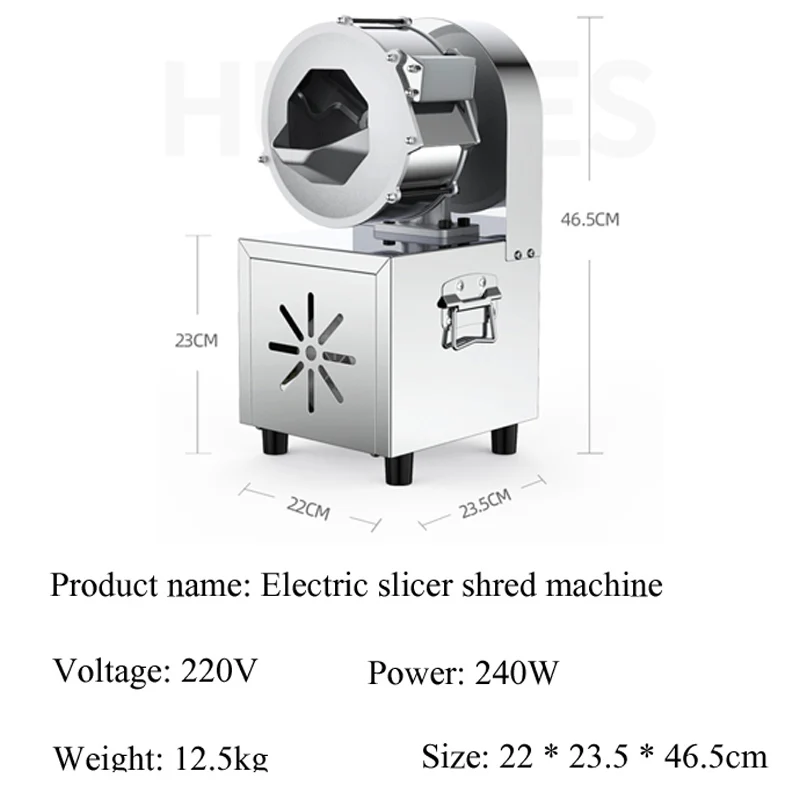 Cabbage Onion Food Apple Vegetable Shredded Chopper Cutter Ginger Sweet Potato Chips Slicing Machine