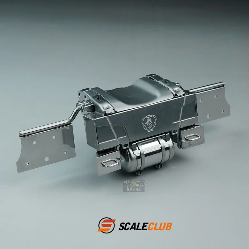 Scaleclub Model For Scania Trailer Upgrade Metal Rear Tail Boom Air Tank Anti-skid  For Tamiya  Scania 770S MAN Benz Volvo Parts