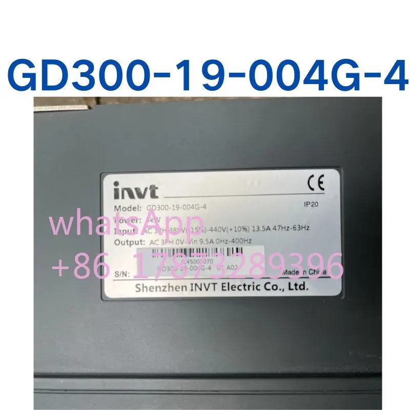 Used GD300-19-004G-4 4KW frequency converter tested OK, function intact