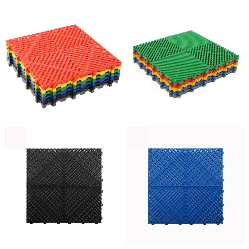 Garage Interlocking Flooring PVC Plastic Floor Tile