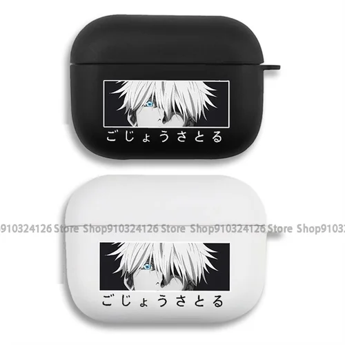 Imagen 2 del producto Popular Anime Jujutsu Kaisen funda para auriculares para Apple Airpods 1 2 3 Pro 2 Fushiguro Megumi Gojo Satoru Ryomen fundas protectoras