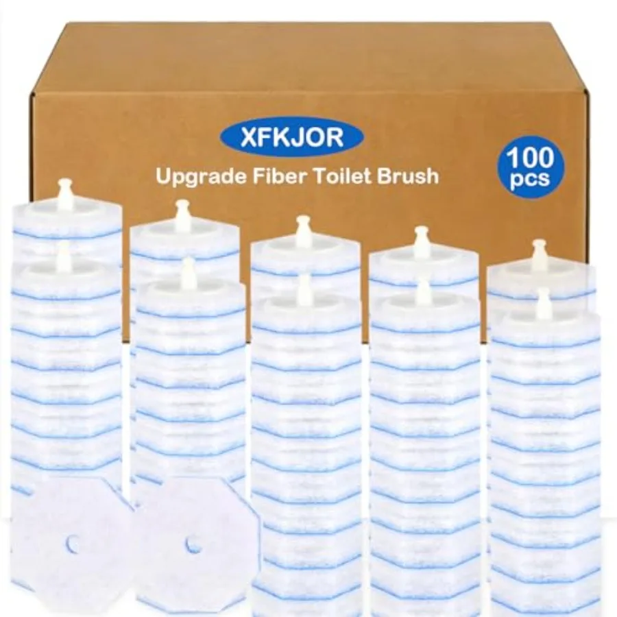 

100 сменных насадок для туалетной щетки Clorox - одноразовые сменные головки для туалетной щетки Clorox