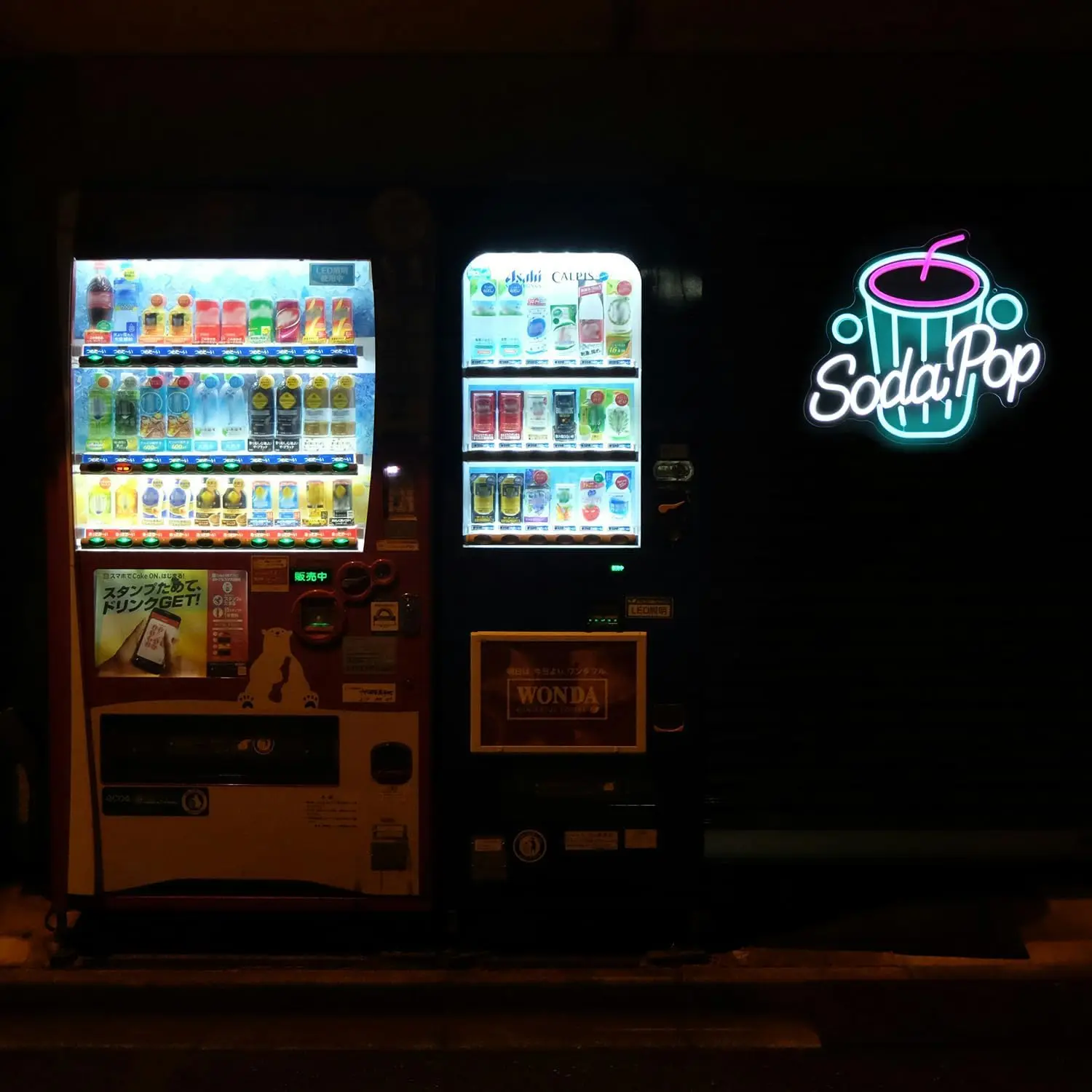 Soda Pop Neon Sign Drink Neon Light Dimmable Beverage Cup LED Sign Wall Business Sign Cocktail Restaurant Dessert Shop Bar Decor