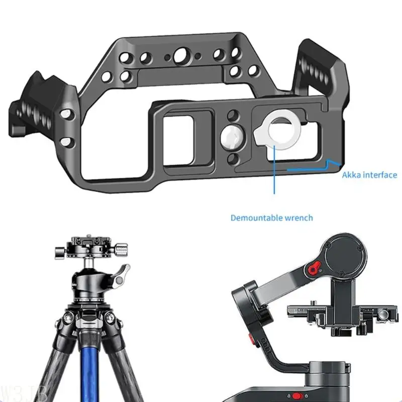 W3JB Kamerakäfig für A7M4 A7M5 A7R5 Aluminium Vollkäfig Schnellwechselplatte DSLR-Kamera – Detail 2