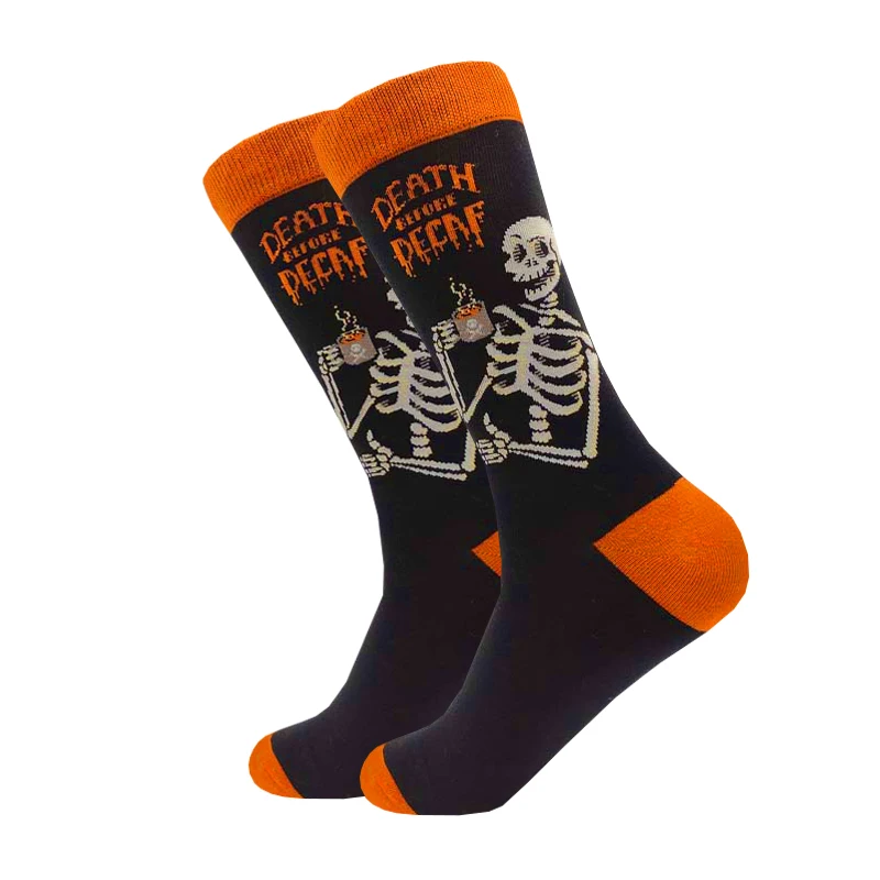 Calcetines para hombre o mujer de algodón con estampado kawaii, calcetín unisex con diseño divertido, animales, oso, huevo, plátano, flamenco,