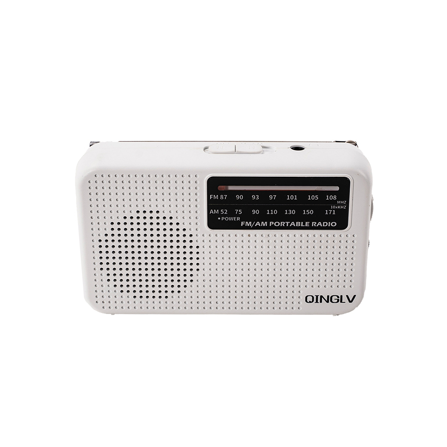 mini FM/AM two-band radio, 3.5 headphone jack, 1W speaker loud sound, 180-degreehigh-performance antenna, a good friend for home 