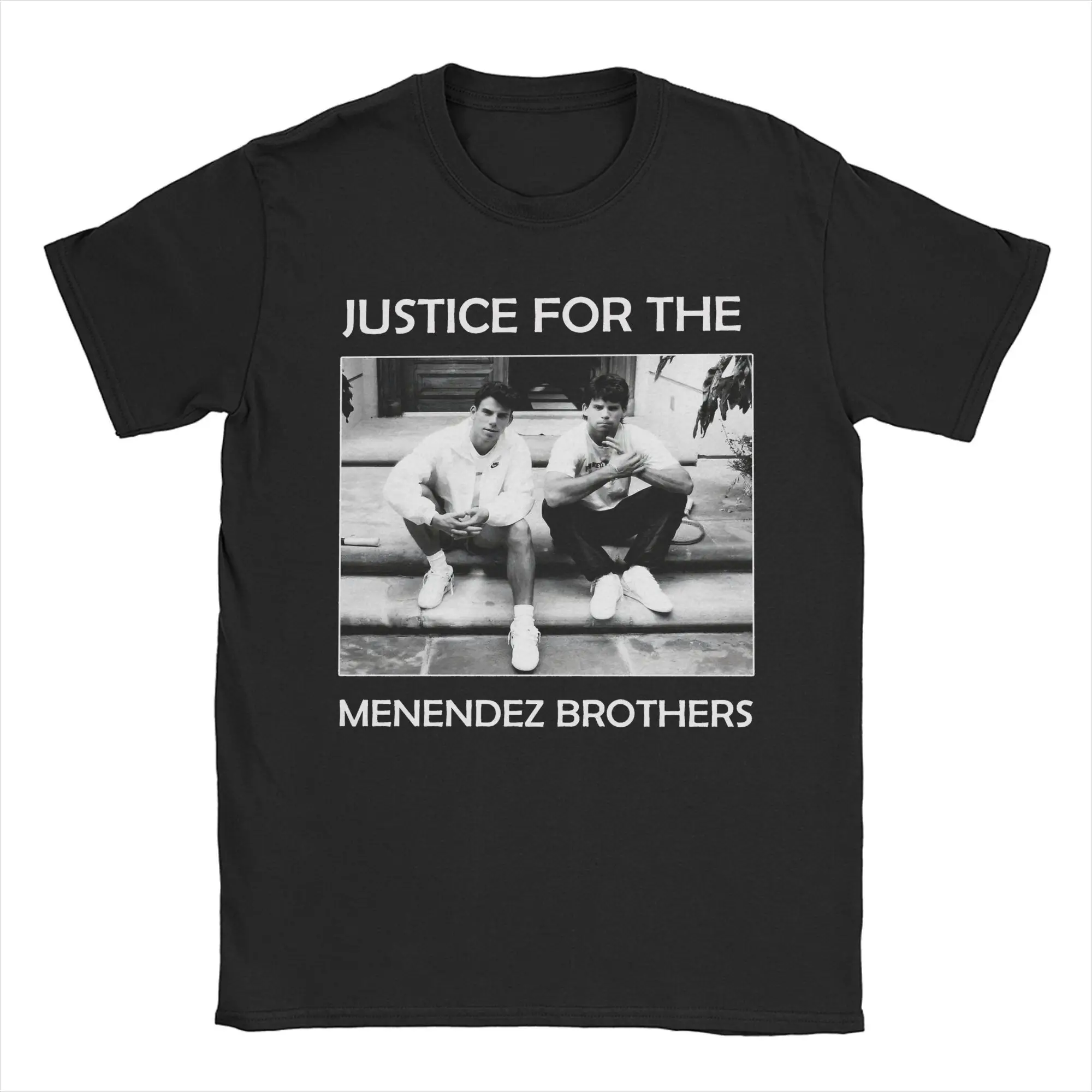 Mens Womens Justice for The Menendez Brothers Shirt Cotton Graphic Printed Tee Shirts  Top Clothing