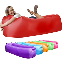 Outdoor Inflatable Sofa Bed Camping Accessories Inflatable Lounger Beach Camping Equipment Portable Leakproof Waterproof