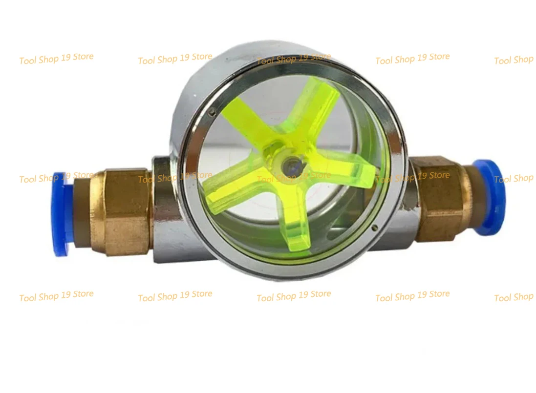 Engraving Machine Flow Meter Water Cooling Monitor Spindle Motor Rotating Observer Cooling Indicator 6/8/10/12/16mm Connector