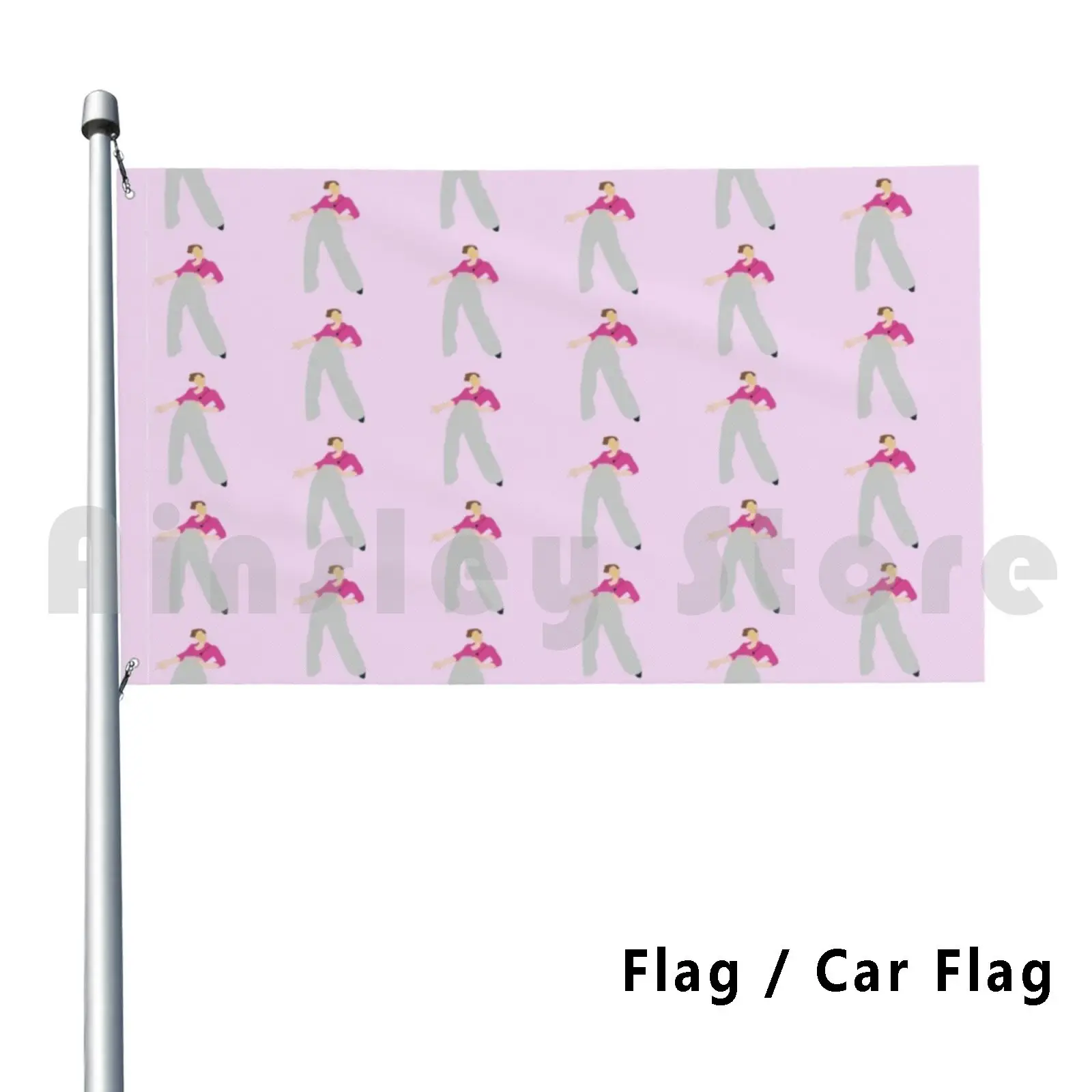 Golden Flag Car Flag Printing Custom Fine Line Golden Lyrics Larry Beautiful Aesthetic