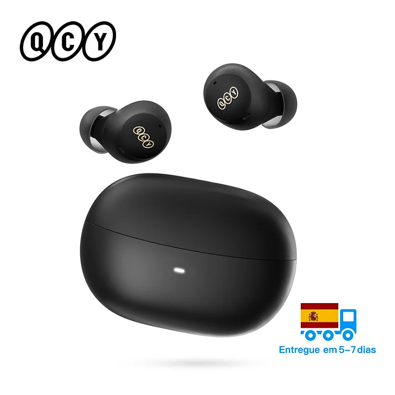 QCY HT07 ANC Wireless Earphones 40dB Noise Cancelling TWS Earbuds 6 Mic AI HD Call Bluetooth 5.2 HiFi Headphone 32H Playback