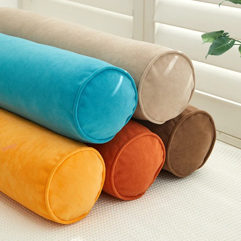 NUEVA Funda Almohada Terciopelo Cómoda,Funda Cilíndrica Larga para Almohada Cuerpo, Funda para Cojín Soporte Lumbar  40-120cm