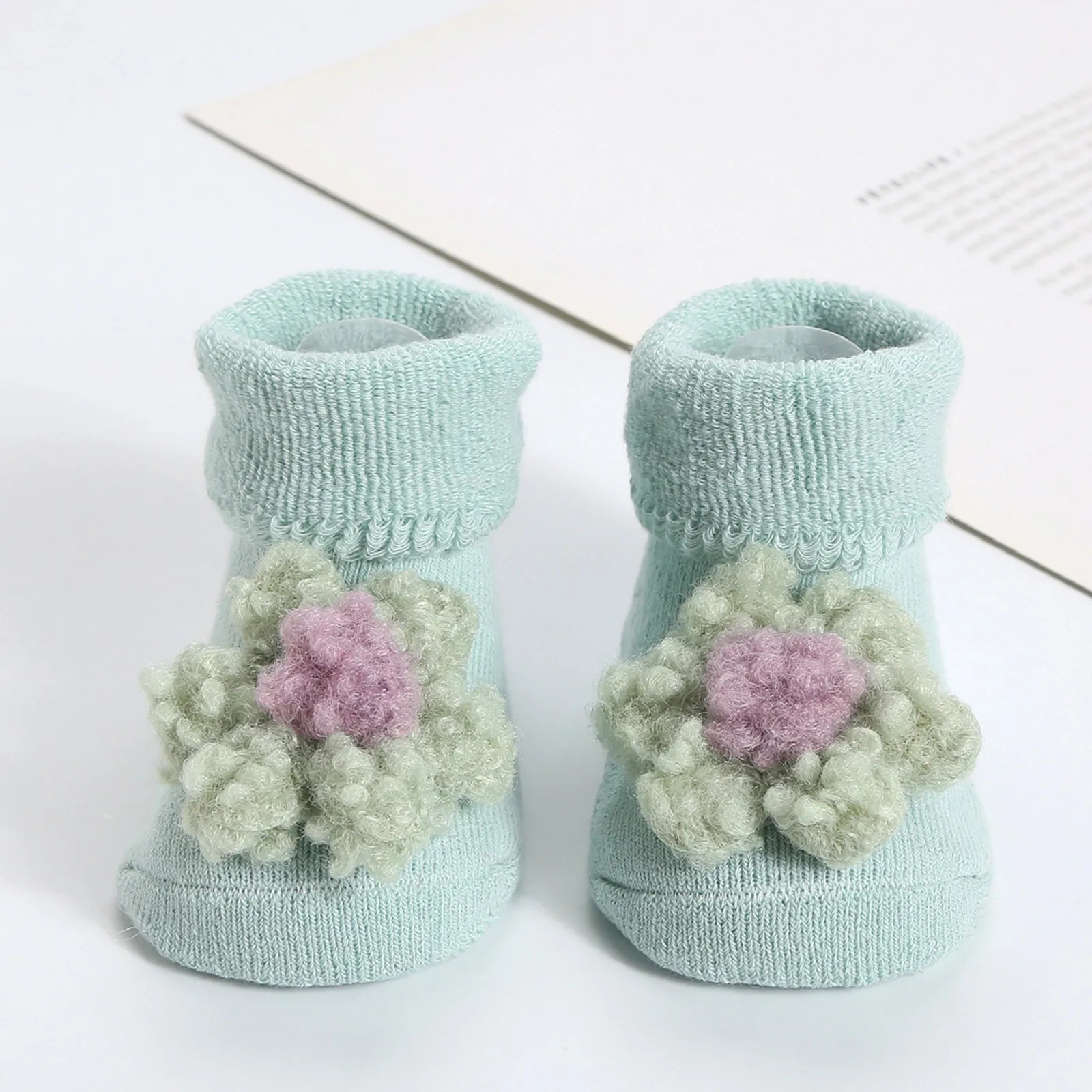 Cute Baby Socks Newborn Glue Dispensing Floor Socks Floor Crawling Socks Shoes First Walkers Prewalker Boots Infant 0-24 Months