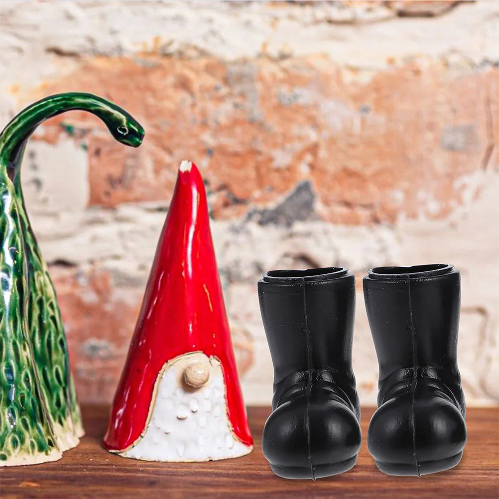 7 paia di stivali natalizi Mini scarpe da Babbo Natale Modello Accessori per casa delle bambole Dolly Giocattoli in miniatura in plastica Claus Bambino