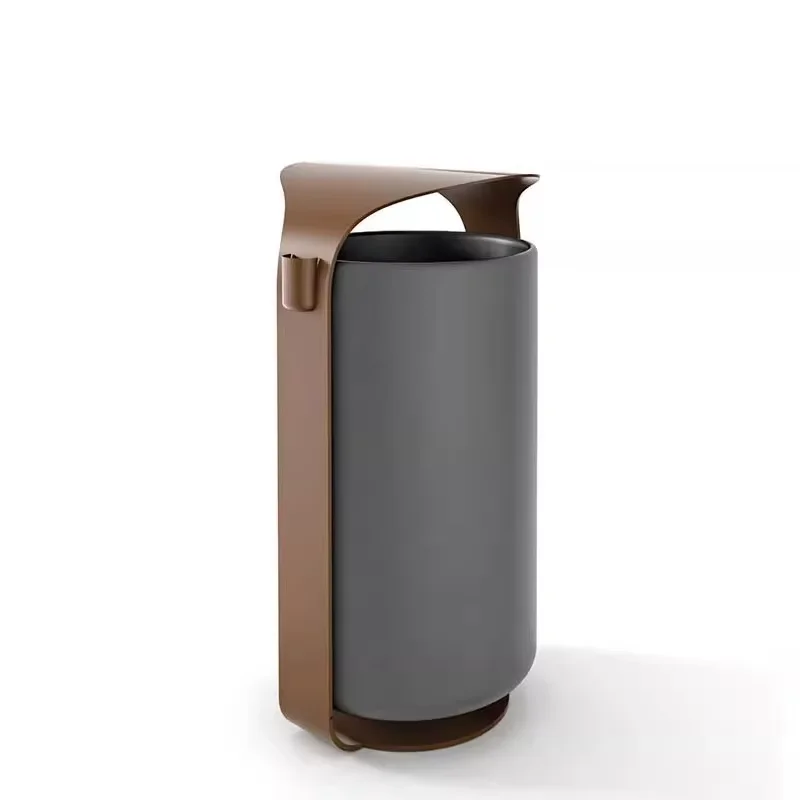 

Stainless steel trash can outdoor street public outdoor waste bin ark hotel