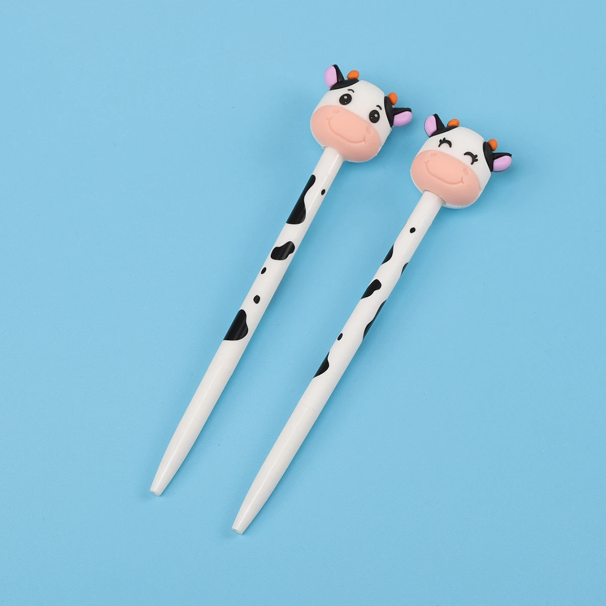 Ellen Brook 2 Piece Cute Cow Gel Pen Creative Press Office Gift School Supplies Stationery Kawaii Funny Pens