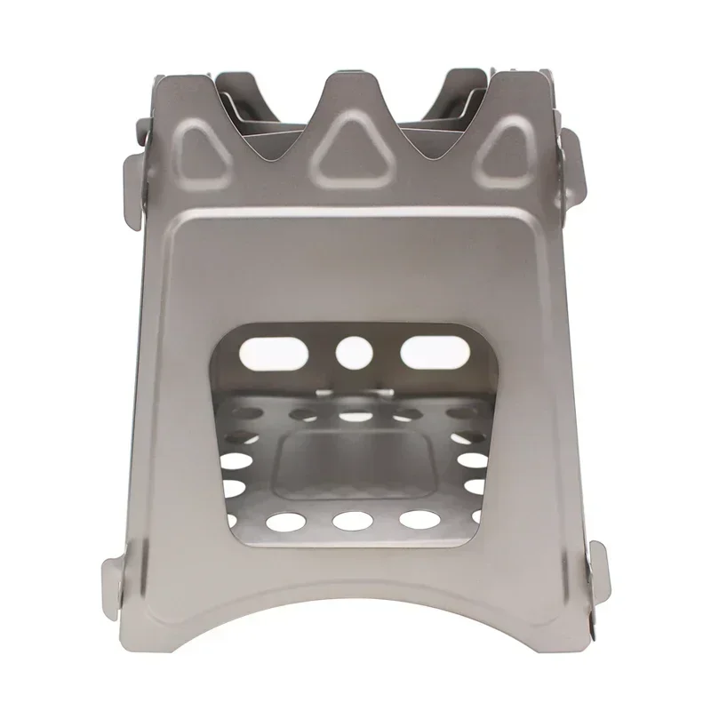 

Outdoor Lightweight Folding Flatpack Pocket Titanium Wood Burning Stove for Camping Cooking Picnic
