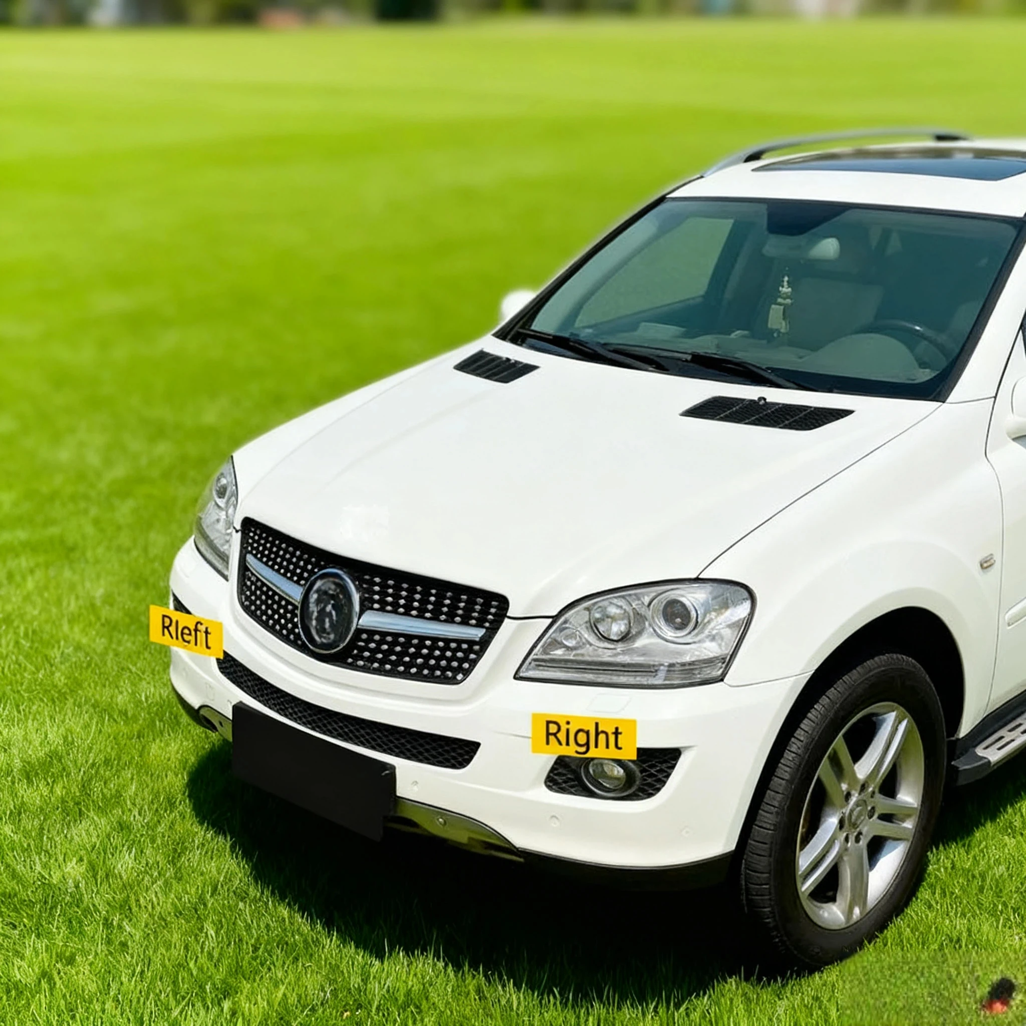 سيارة كشافات غطاء للعدسات لمرسيدس بنز W164 ML 2005 2006 2007 المصباح غطاء زجاجي اكسسوارات السيارات عاكس الضوء عدسة قذيفة