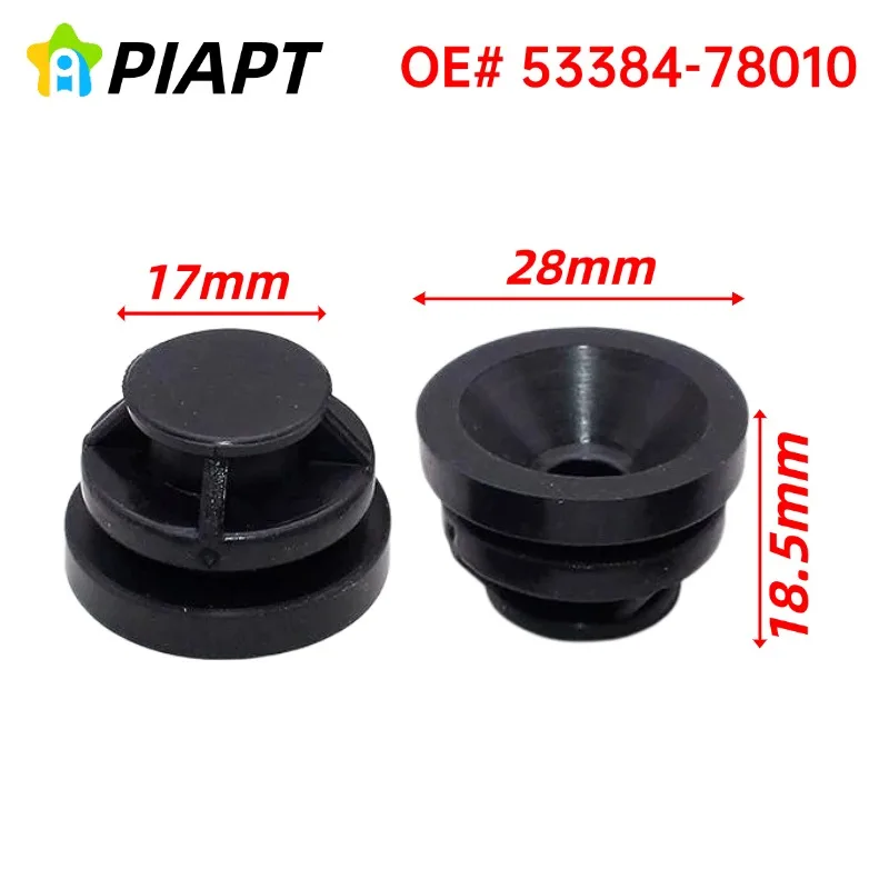 4PCS OE# P30110238 Car Engine Cover Insulator Rubber For Mazda 2 3 6 CX-3 CX-4 CX-5 Black