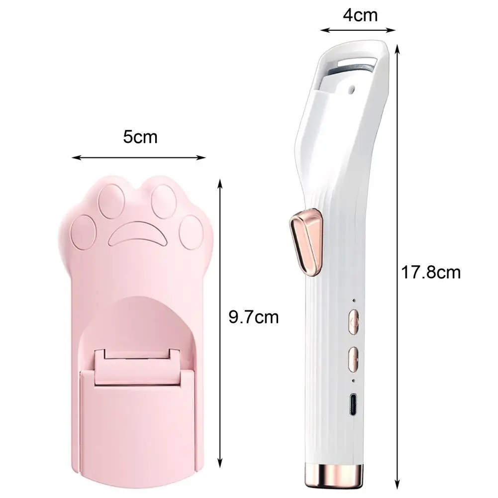 Electric Eyelash Curler Portable Rechargeable Eyelash Curler for Long-lasting Natural Curls Electric Lash Curler with for Lifted