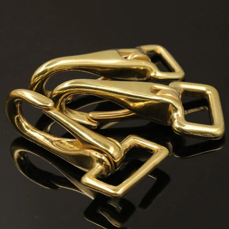 

Meetee Dog Collar Brass Carabiner Clips for Shoulder Bag Strap Snap Hook 1-5Pcs Lobster Buckle Backpack Keychain Hanger Buckles