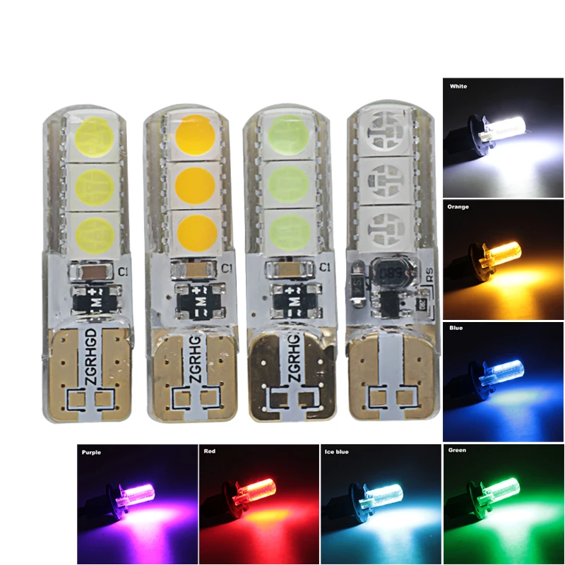 Canbus T10 W5W 194 168 Ampoule LED Bulb Truck Car Interior Light 12V 24V Red Yellow Pink Auto Turn Signals Reading Reverse Lamp