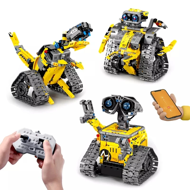 

Creative APP Programming 3 in 1 Robot STEM Building Block Set Children Puzzle Remote Control Building Block Toys Kids DIY Toy