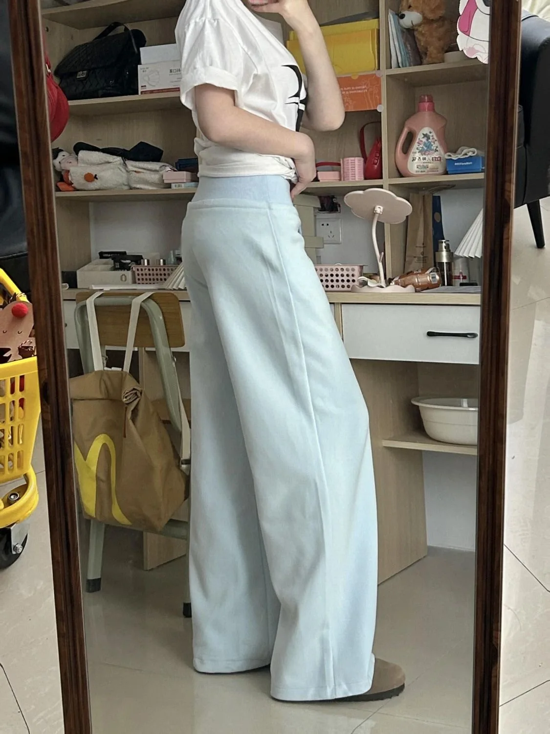Wide Leg Pants Length Womens Spring-Summer Light Slimming Slim-Fit Minimalism Amekaji Travel Daywear Pleats Modal Chiffon Draped