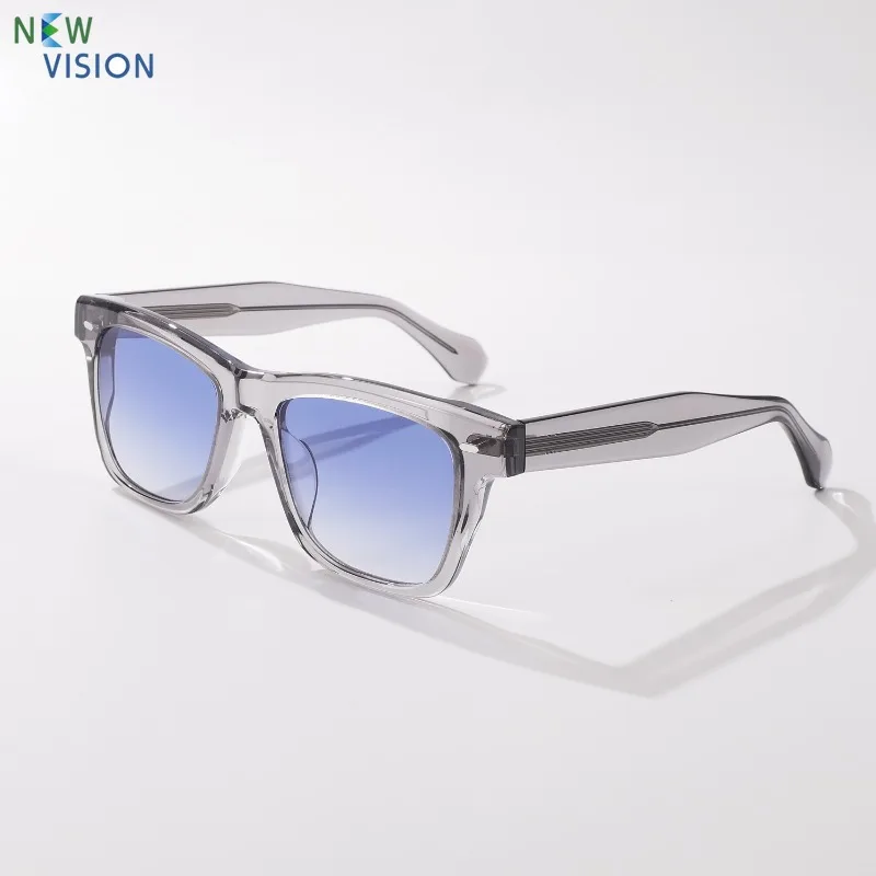 

New Women Sunglasses Fashion Large Frame Casual Comfortable Rice Nail Sun glasses Acetate Classic Men Outdoor Sports eyeglasses